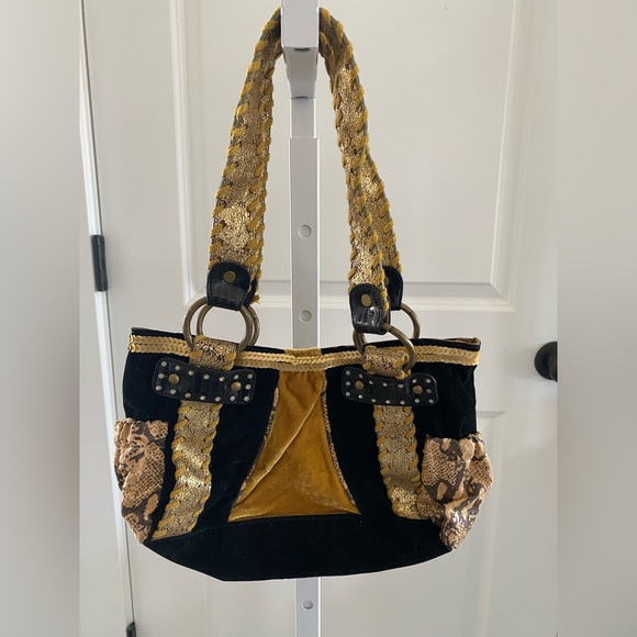 Very unique handbag. Multi color with sequins and crystals. - Picture 1 of 7